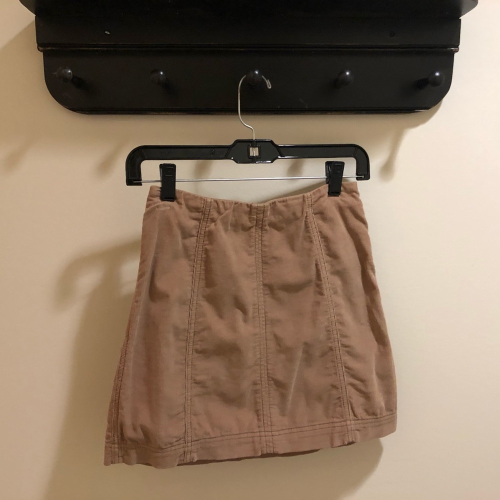 Free People Corduroy Mini Skirt